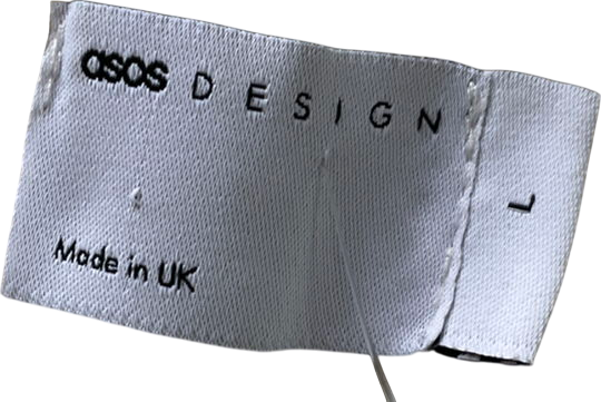 ASOS White Knitted Asymmetric Waistcoat In Buttermilk UK L