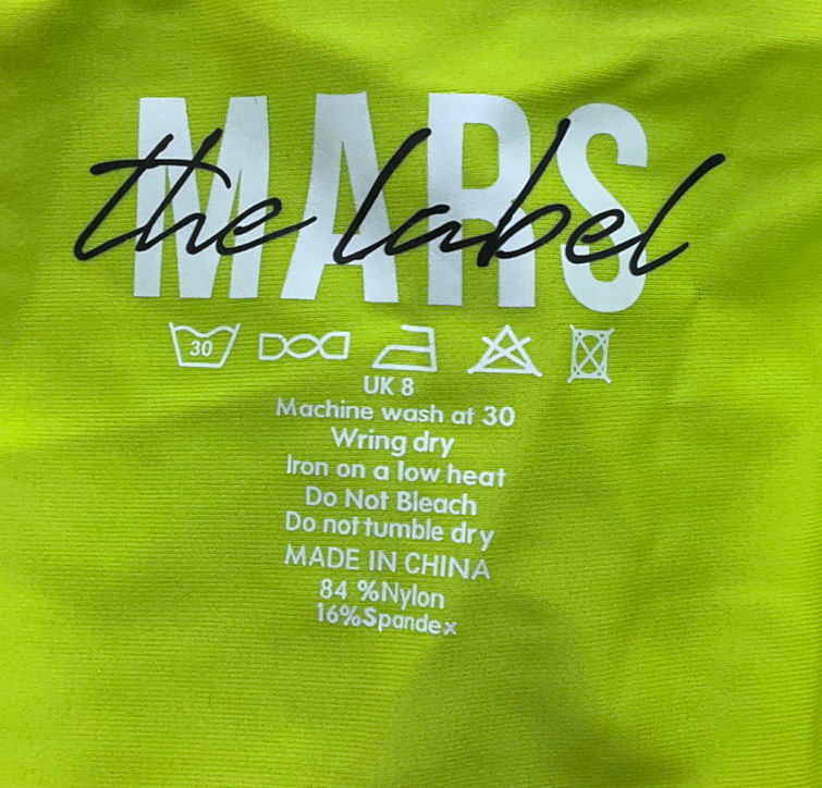 Mars the Label Green The Tie Crossover Swimsuit UK 8