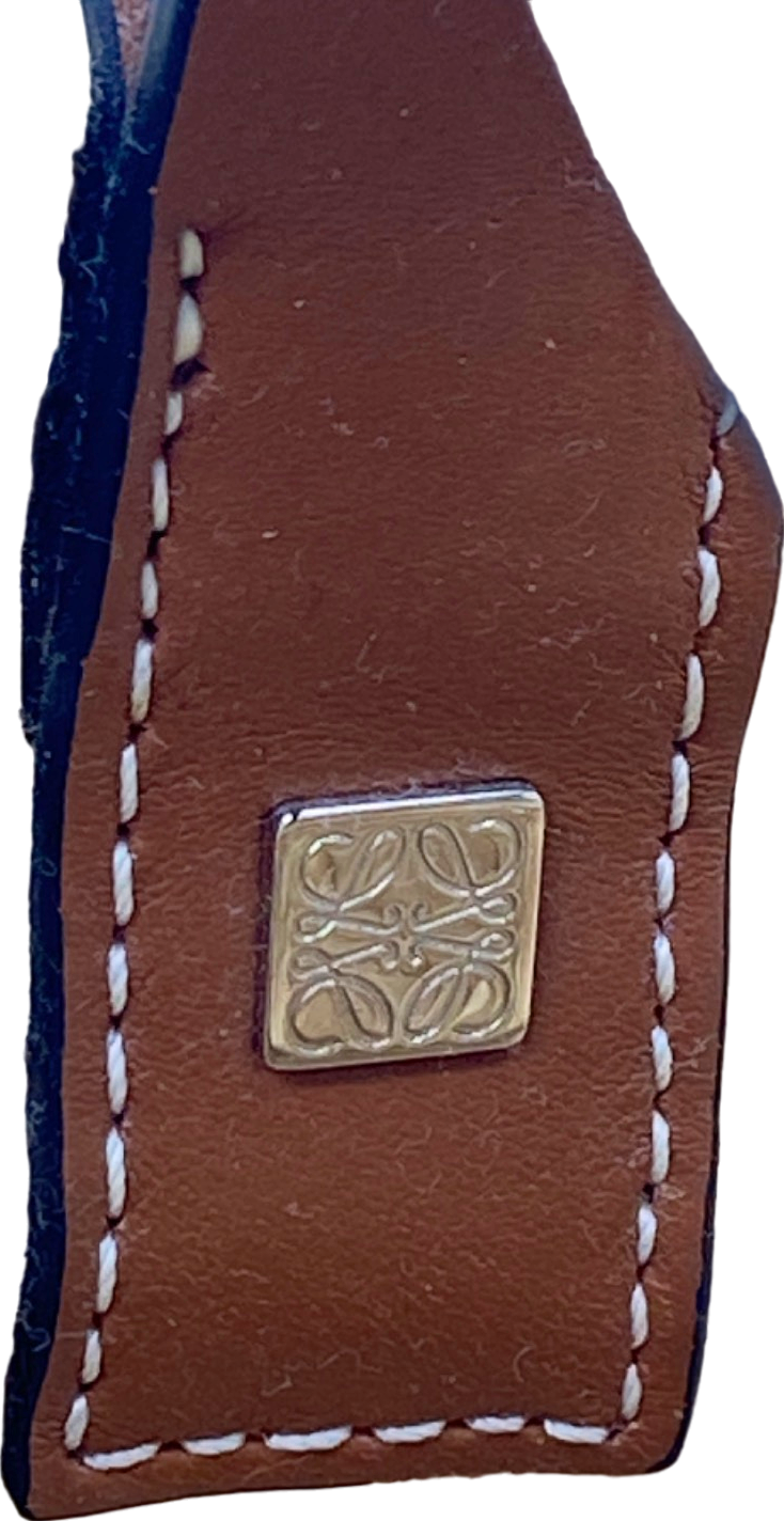 Loewe Beige Puzzle Woven Straw Basket Bag (small)