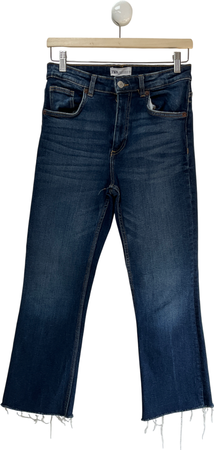 ZARA Deep Blue Straight Leg Jeans UK 8