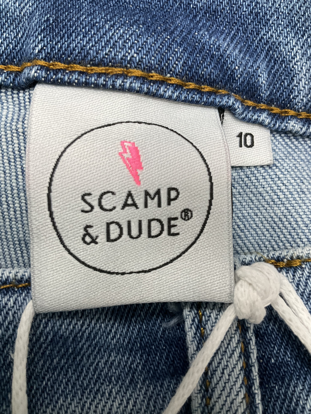 Scamp & Dude Blue Boyfriend Distressed Jeans UK 10