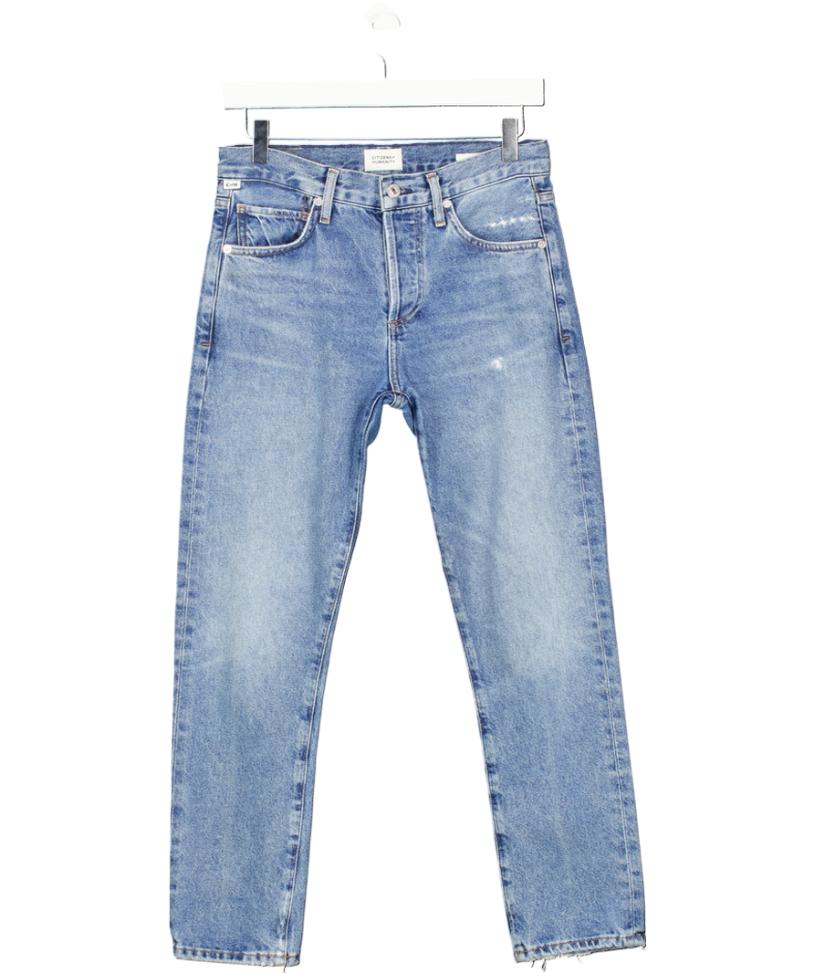 Citizens of Humanity Mid Blue Emerson Slim-fit Cropped Boyfriend Jeans W23