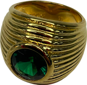 Poche 18 Kt Gold Candy Ring - Size Q