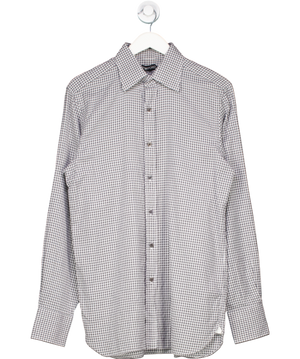 Tom Ford Black & White Check Shirt UK S