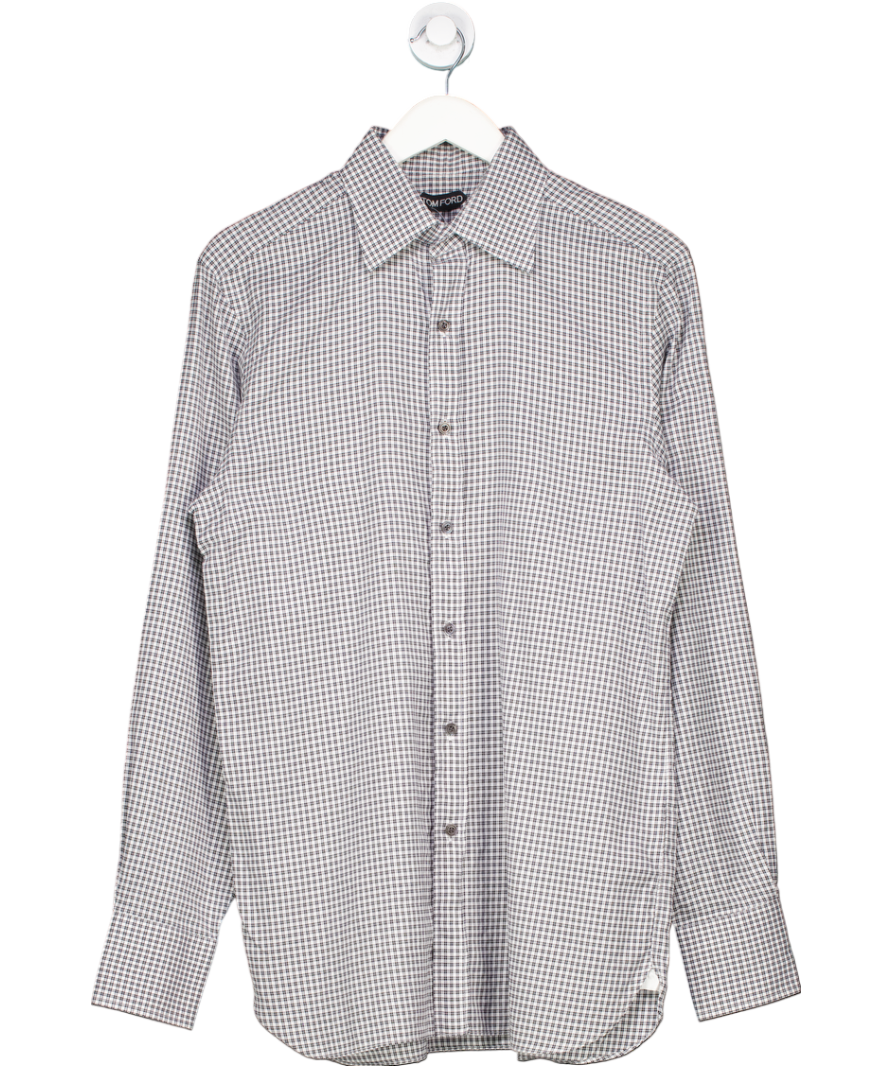 Tom Ford Black & White Check Shirt UK S