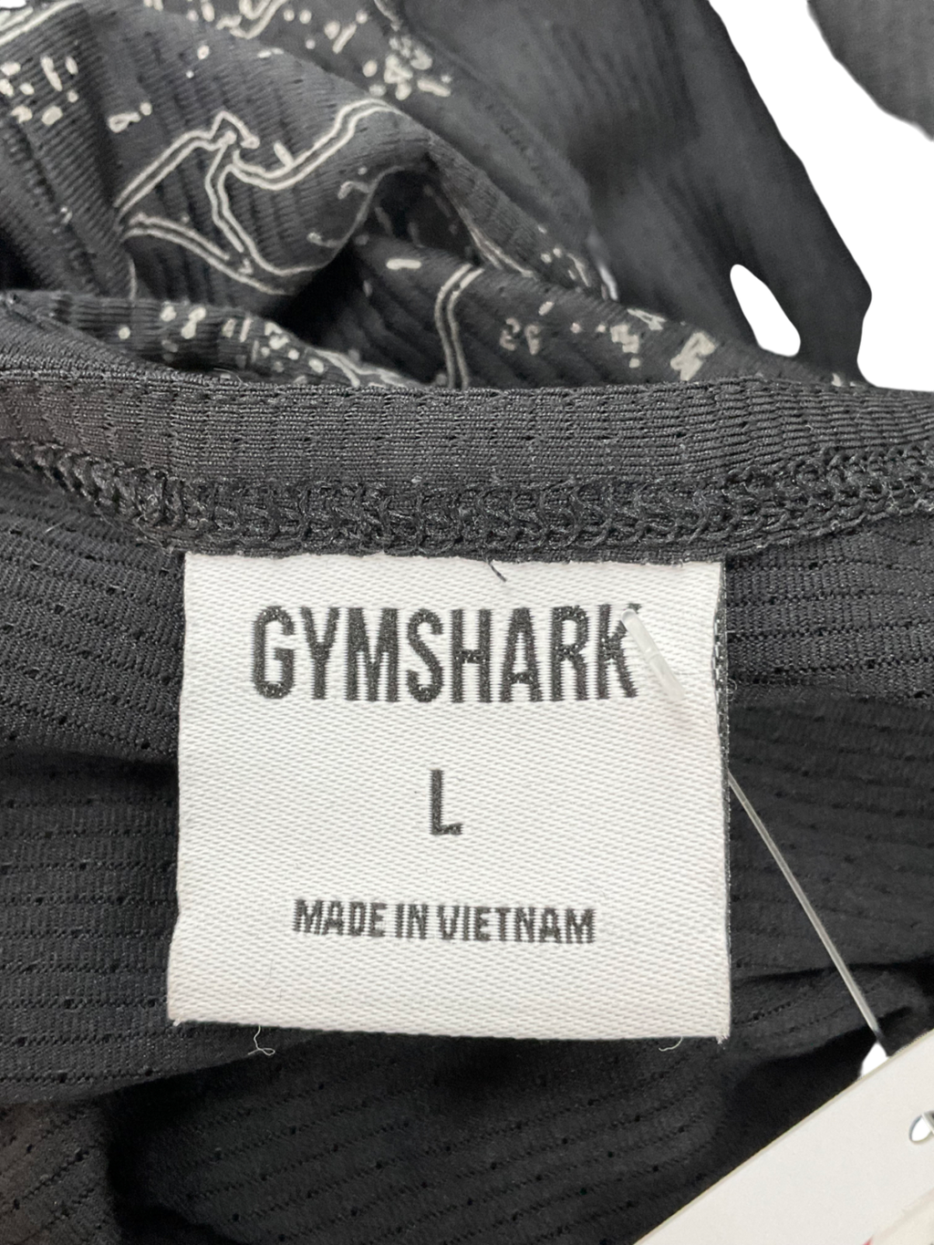 gymshark Black Tank Top UK L