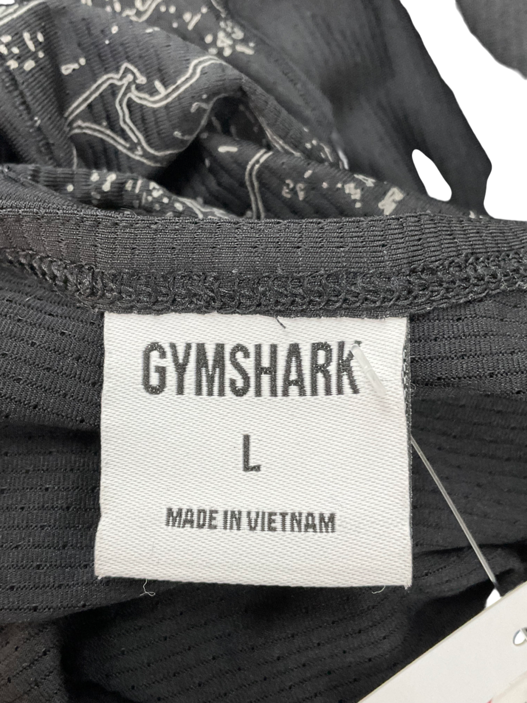 gymshark Black Tank Top UK L