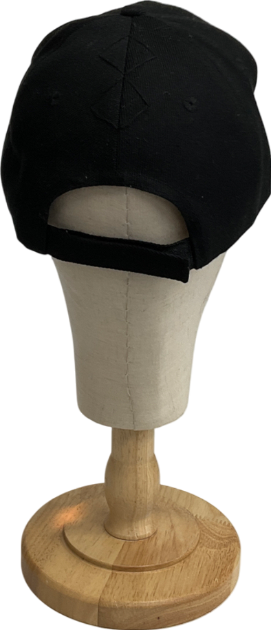 Poan Black Emilia Embroidered Baseball Cap One Size