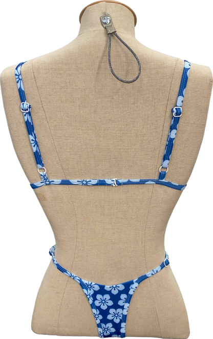 Kanawa Blue Floral Bikini Set UK S