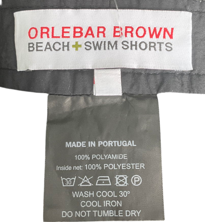 Orlebar Brown Black Bulldog Beach & Swim Shorts W36