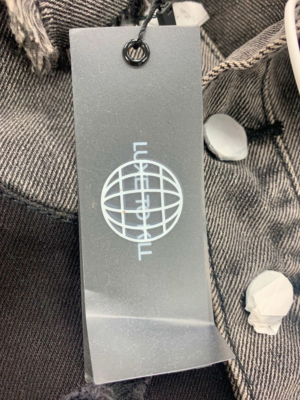 Luxe To Kill Grey Carpenter Cropped Jacket UK 12