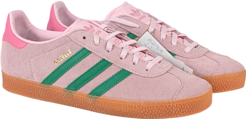 ADIDAS Gazelle Pink / Green Trainers Jp7128 U UK 6 EU 39