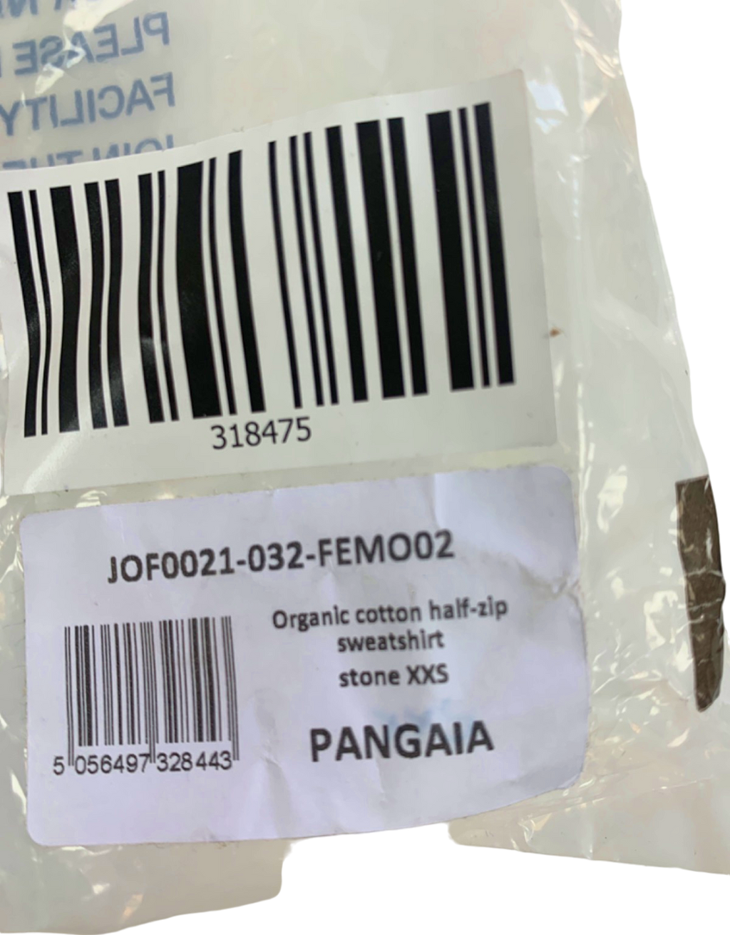 Pangaia Stone Organic Cotton Half-Zip Sweatshirt XXS