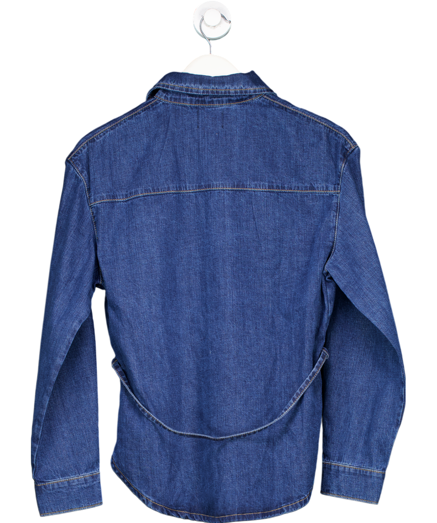 ASOS Blue Tie Waist Denim Shirt UK S