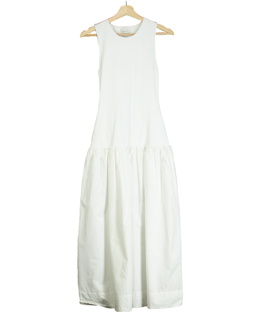 Babaton White Worldly Dress UK S