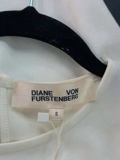 Diane Von Furstenberg White Sleeveless Top UK S