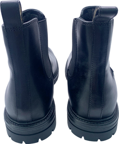 Dune London Black Leather Ankle Boots EU 42 (UK 8)