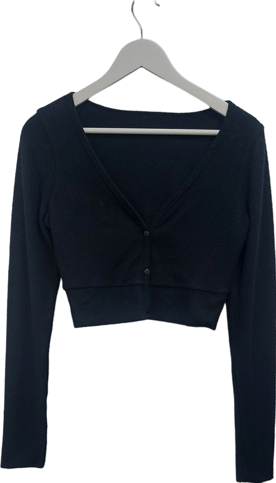 alo yoga Black Cropped Cardigan UK S