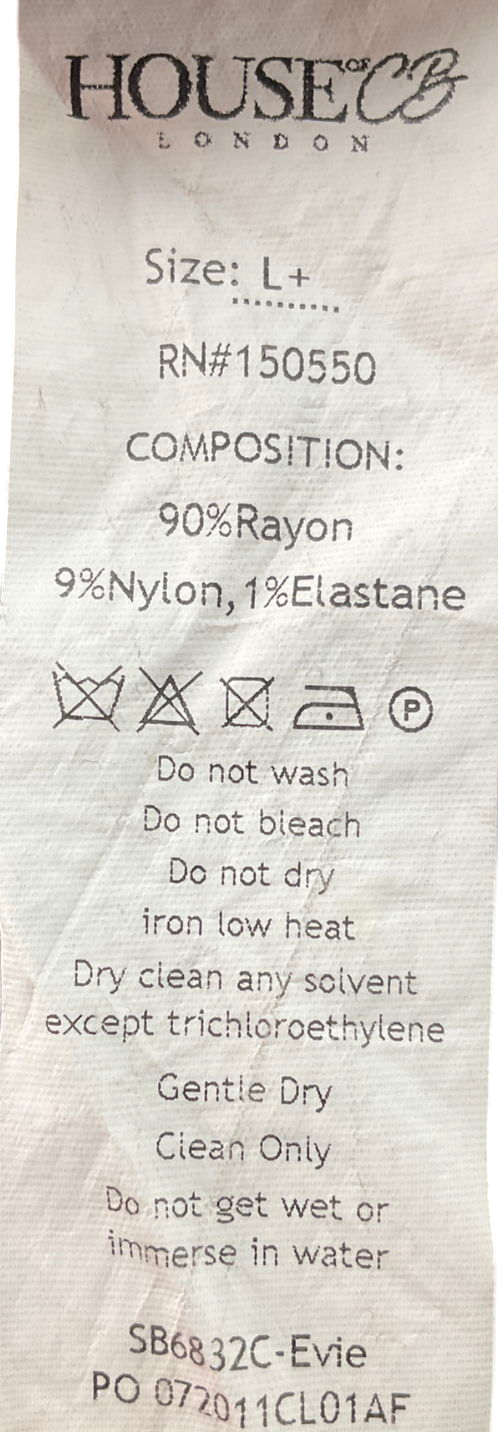 House of CB Evie Brown Bandage Bralette UK XL