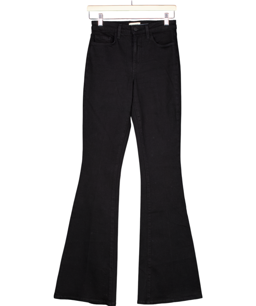 L'agence Black Bell High Rise Flare Jeans W25