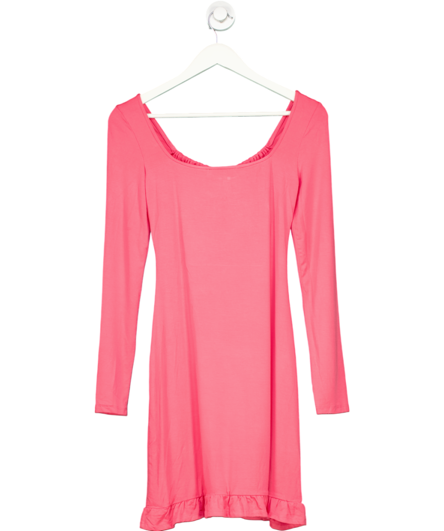 MANGO Pink Long Sleeve Dress UK 6