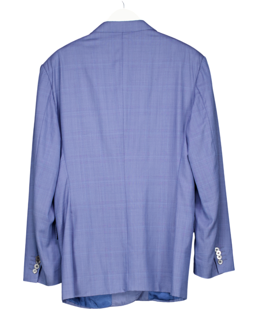 Corneliani Blue Virgin Wool Blazer UK XL