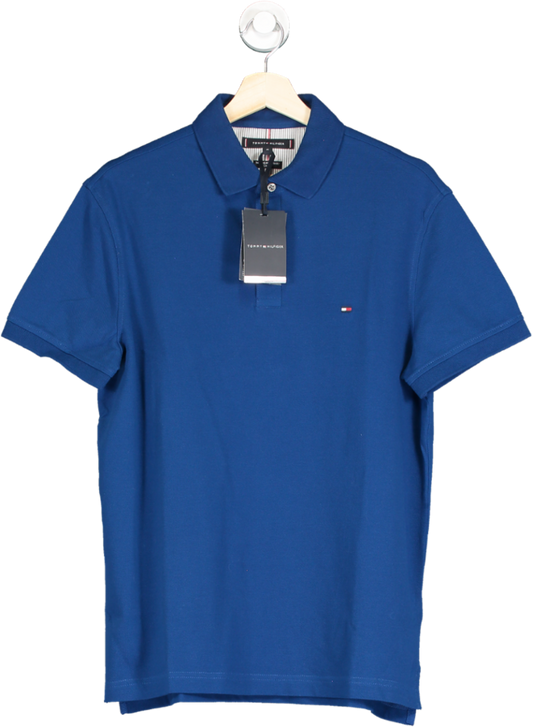 Tommy Hilfiger Slim Fit Polo Shirt In Anchor Blue UK M