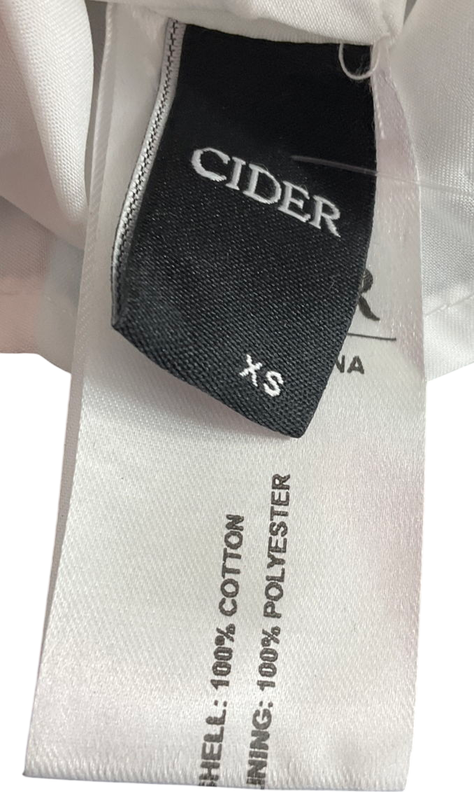 Cider White Cotton Mid Rise Floral UK XS