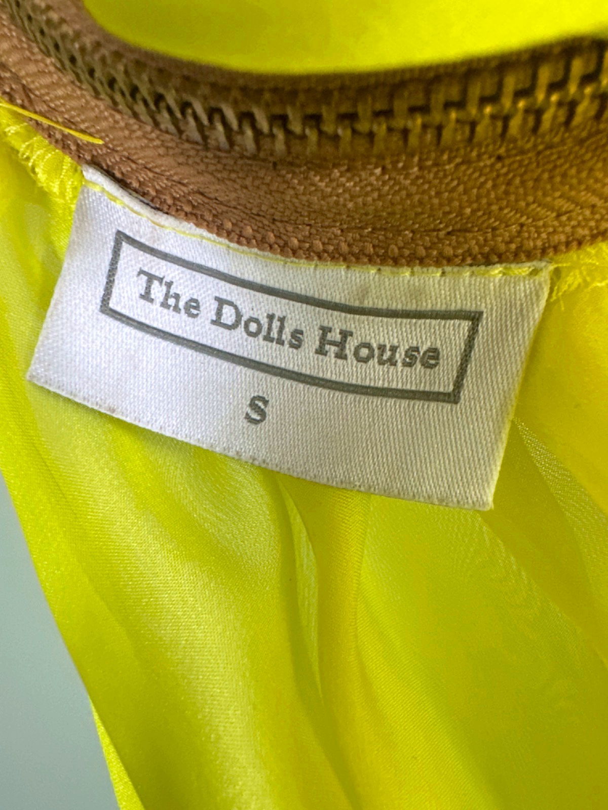 The Dolls House Yellow Draped Gown UK S