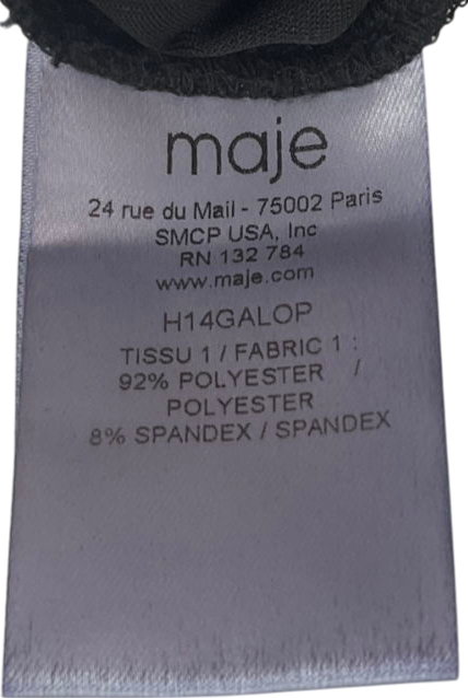 Maje Brown Stretch Velvet Pants UK 6