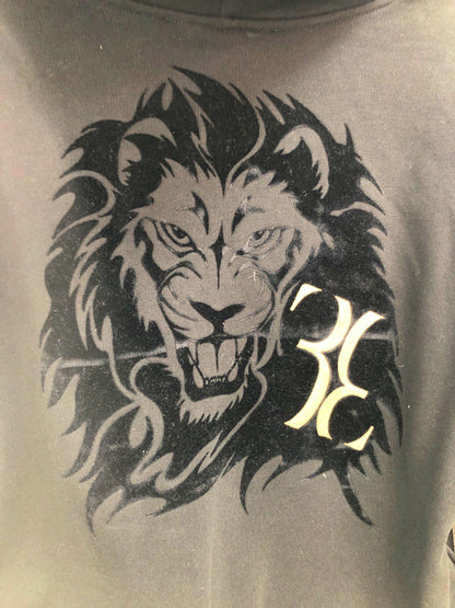 Billionaire Black Lion Print Hoodie