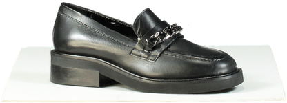 Carvela Black Lock Loafer Leather Casuals UK 3 EU 36