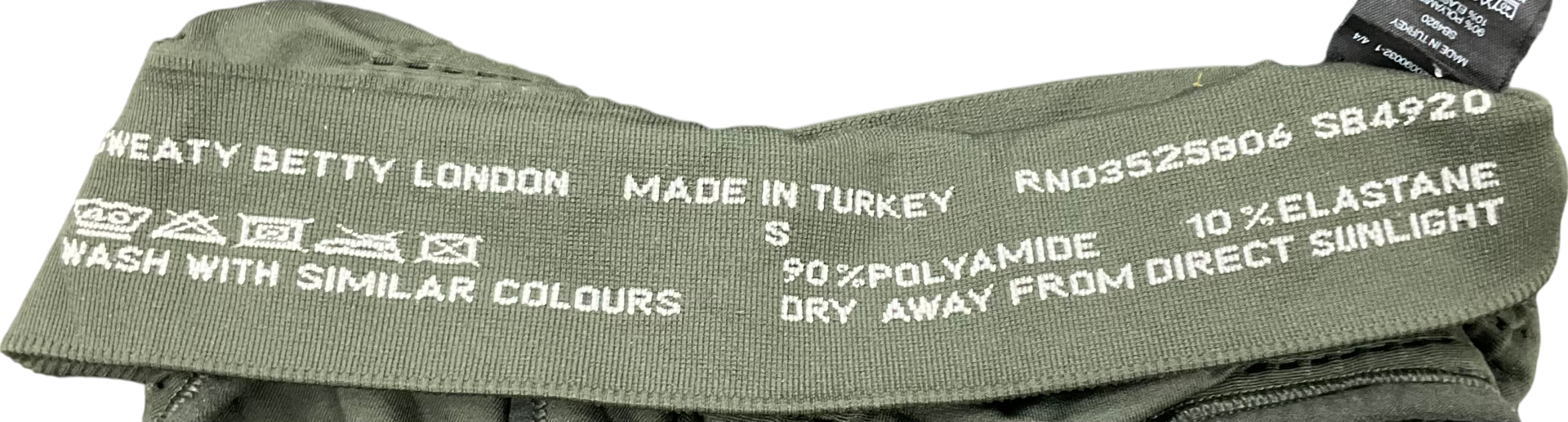 Sweaty Betty Green Stamina Longline Sports Bra UK S