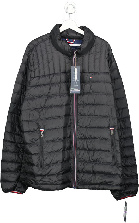 Tommy Hilfiger Packable Down Quilted Jacket Black BNWT - Tall UK XXL