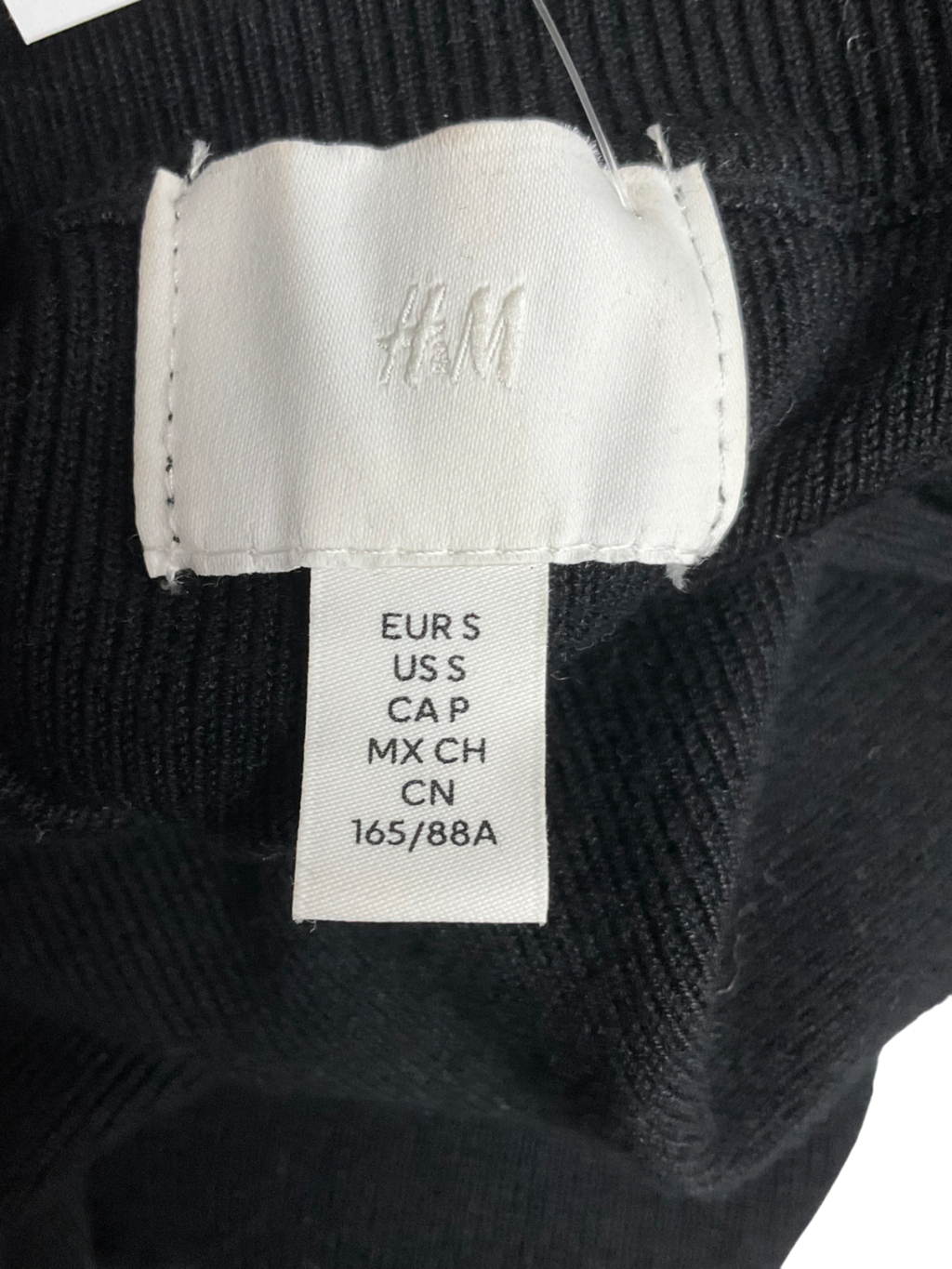 H&M Black Shoulder-pad Jumper UK S