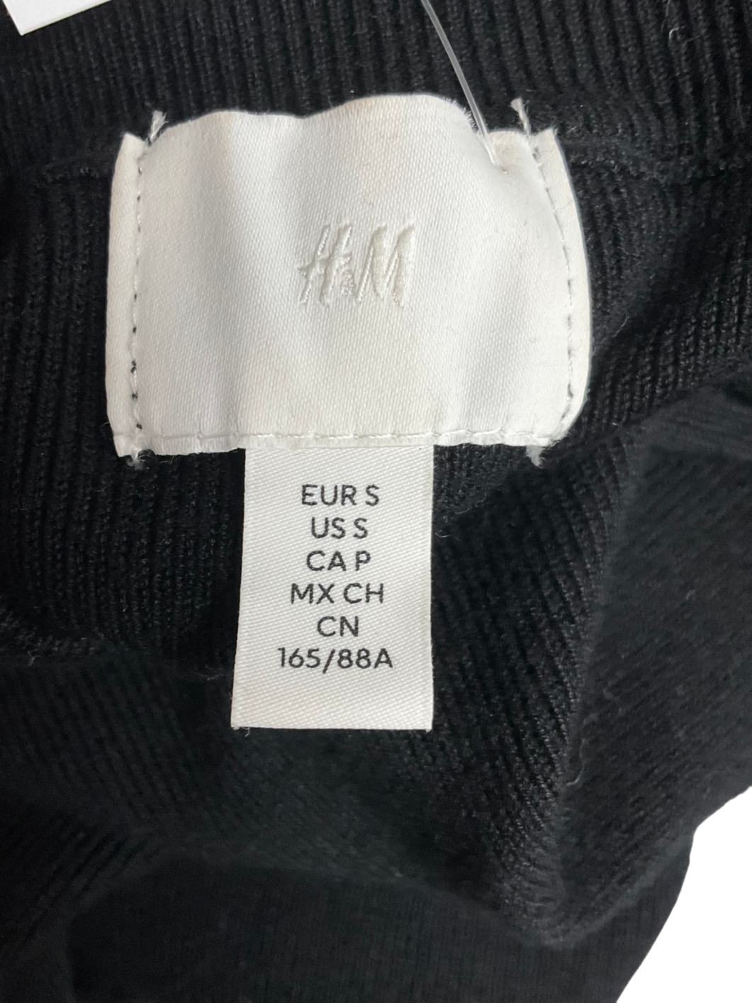 H&M Black Shoulder-pad Jumper UK S