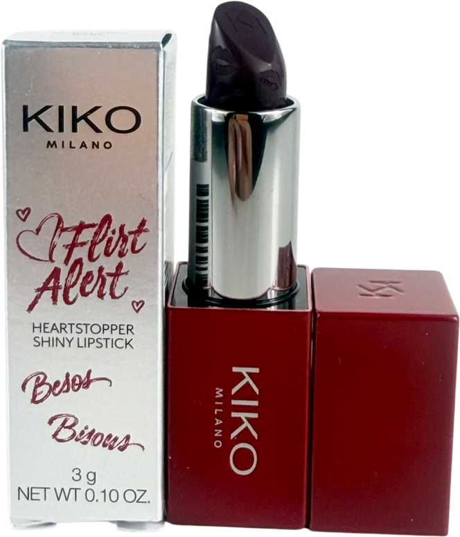 Kiko Flirt Alert Heartstopper Shiny Lipstick 05 Burgundy Babe 3g