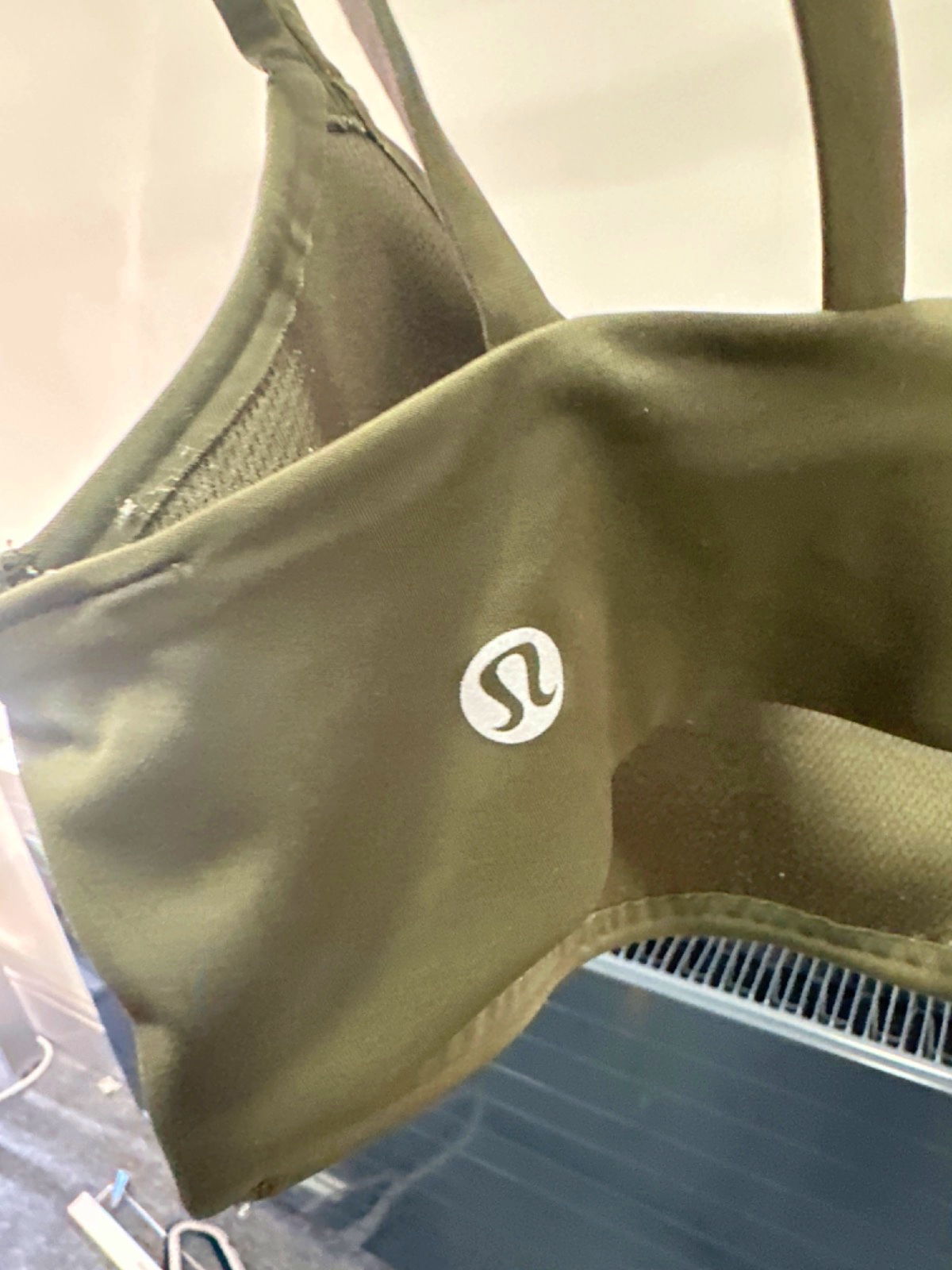 Lululemon Olive Green Double Strappy Sports Bra No Size