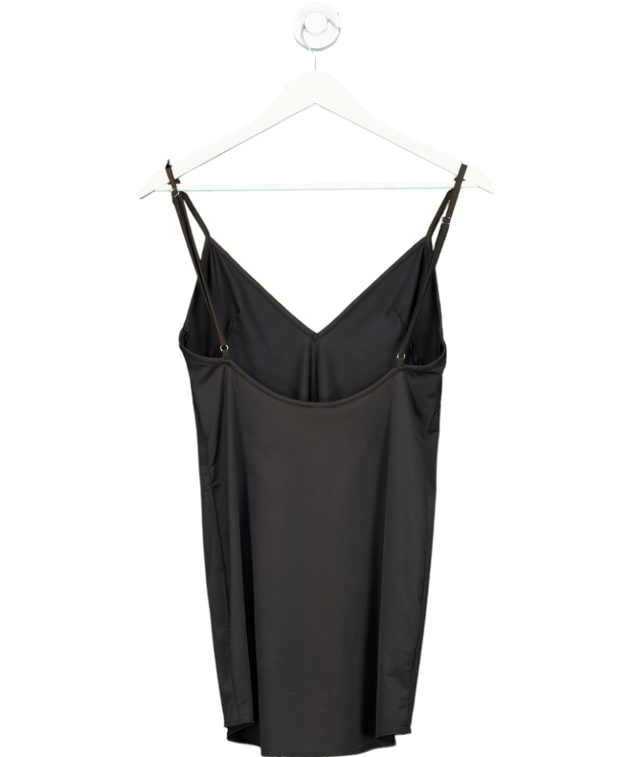 For Love & Lemons Black Satin Camisole Slip Dress UK S