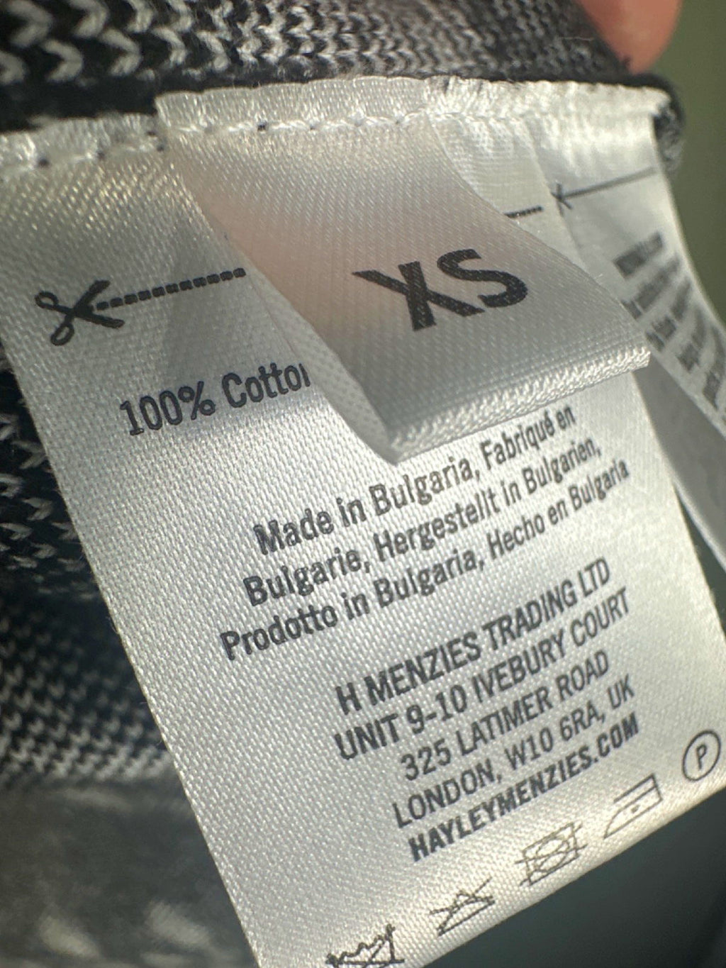 Hayley Menzies Black and White Cherry Blossom Girl Cardigan UK XS