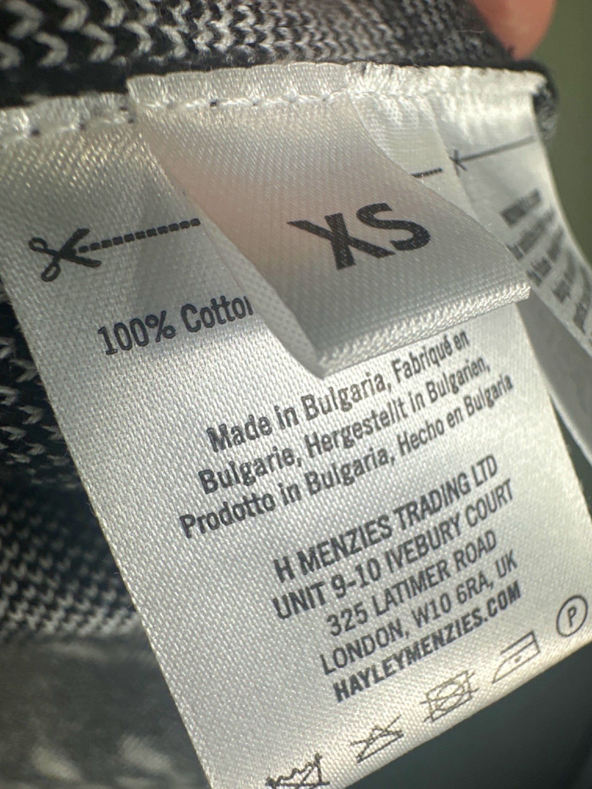 Hayley Menzies Black and White Cherry Blossom Girl Cardigan UK XS