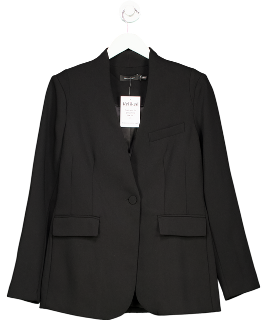 Mint Velvet Black Limited Collarless Blazer UK 10