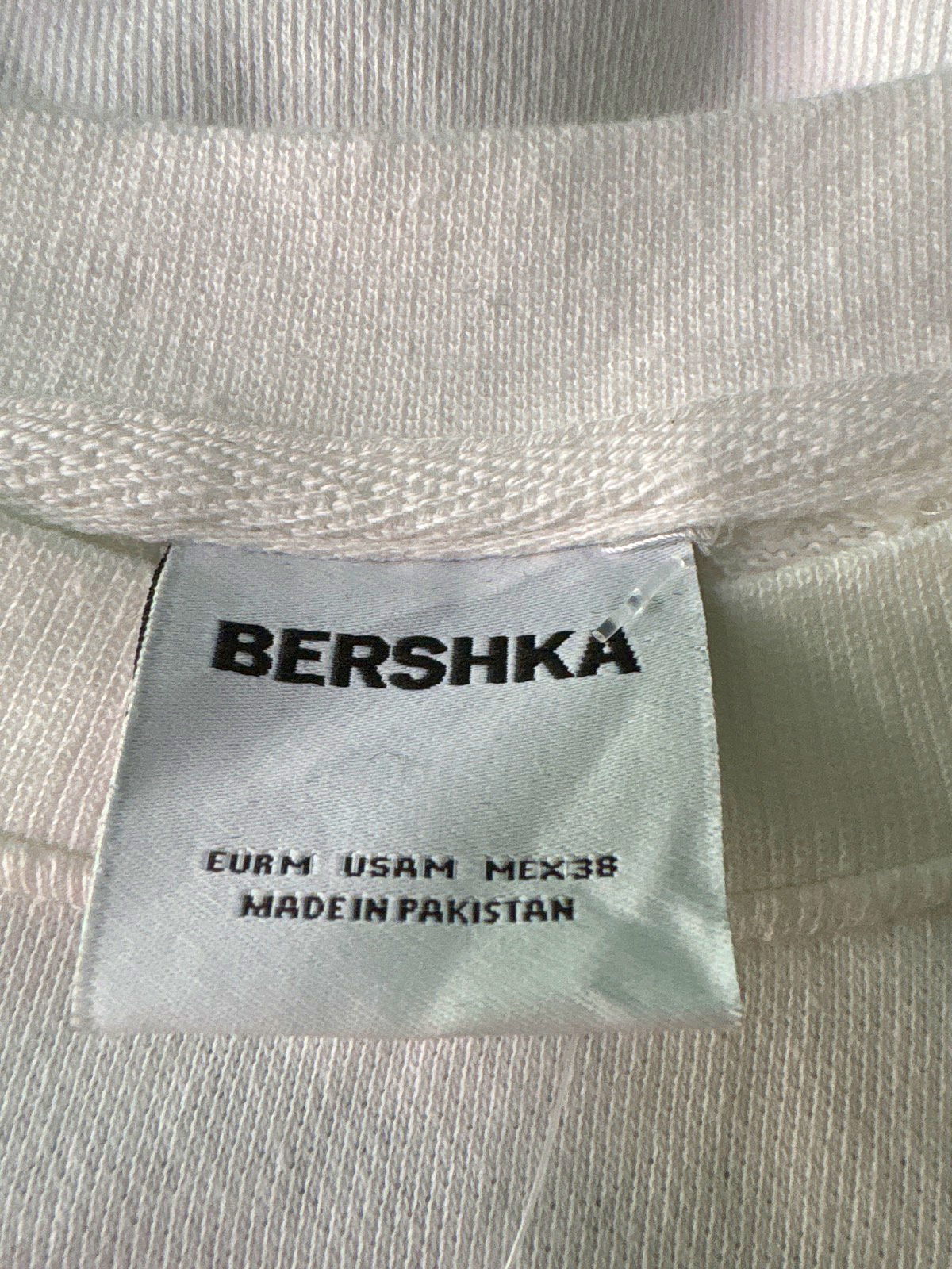 Bershka White Oversized T-Shirt UK M