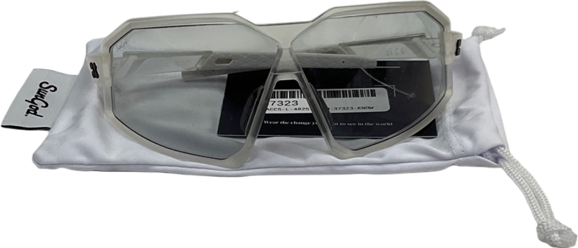 sungod White Gts Frosted With Clear Glasses