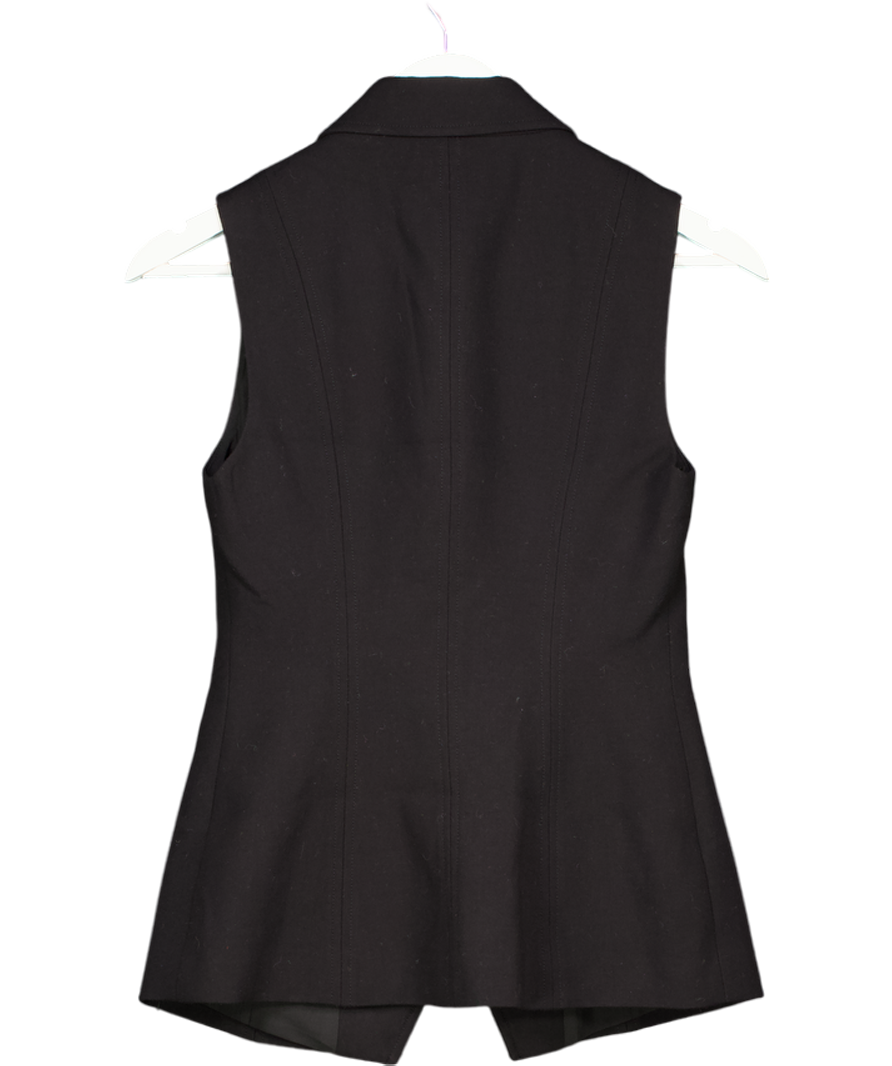 Karen Millen Black Tailored Waistcoat UK 6