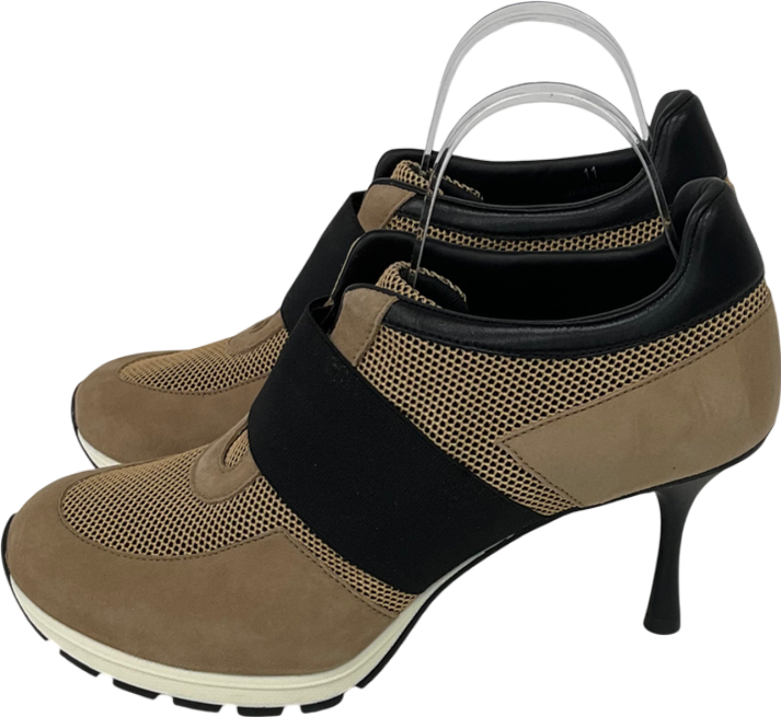 Sneex Brown The Icon Trainer Heel UK 9 EU 42 👠