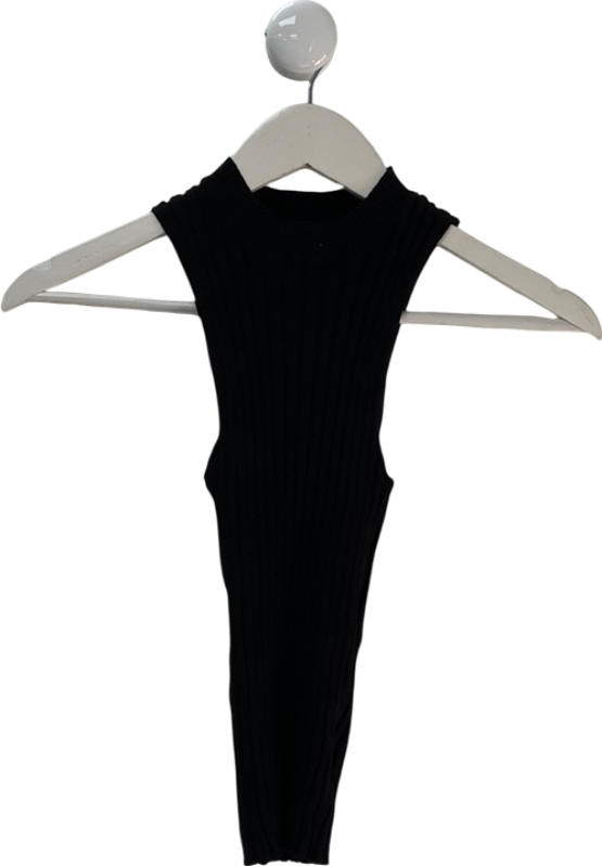story on Black High Neck Tank Top UK S