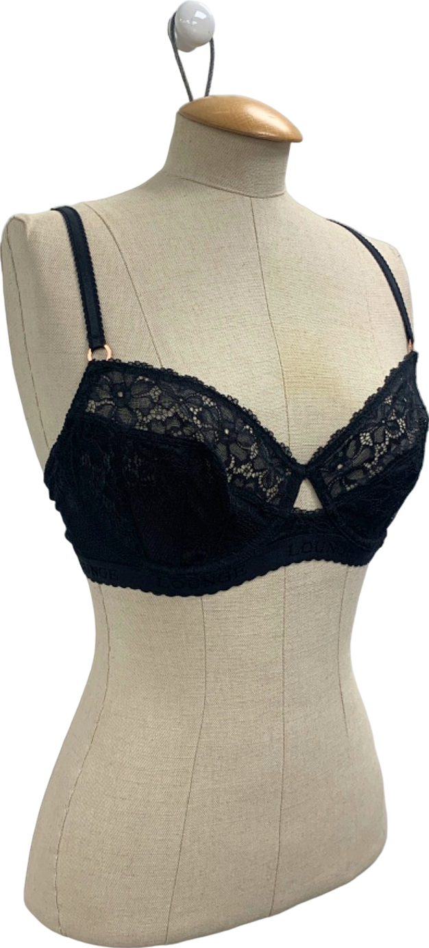 Lounge Black Flair Balcony Bra 34E