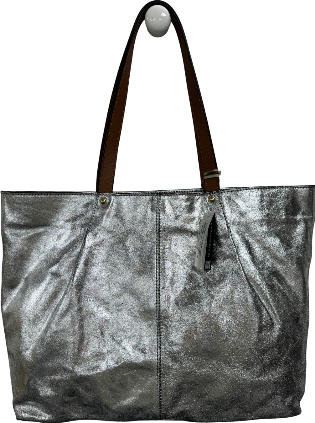 River Island Metallic Leather Large Tote Bag
