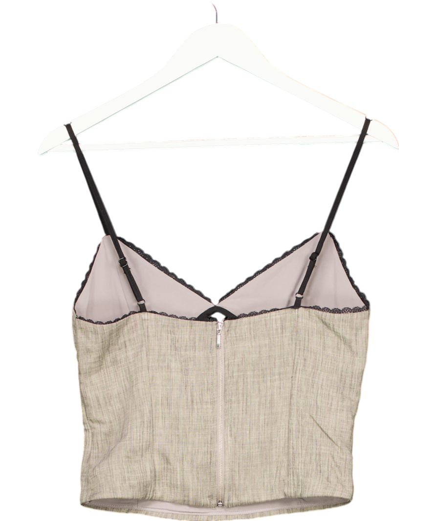 White Fox Grey Pepper Get To My Head Top UK M